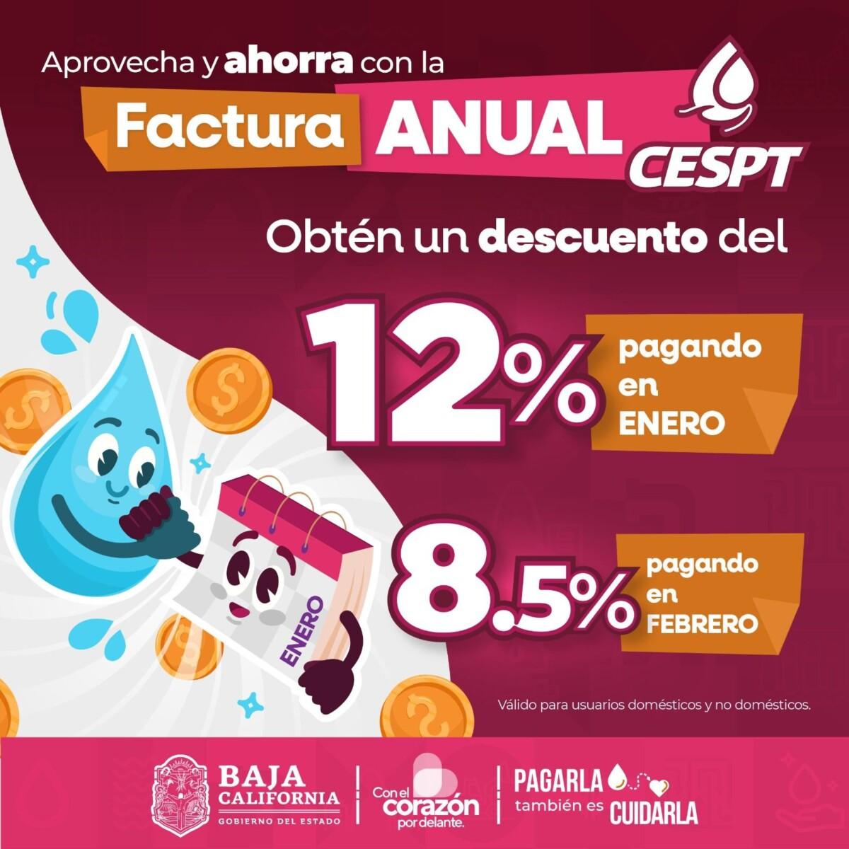 CESPT INVITA A LOS USUARIOS A PARTICIPAR EN EL PROGRAMA DE PAGO ANUAL ANTICIPADO