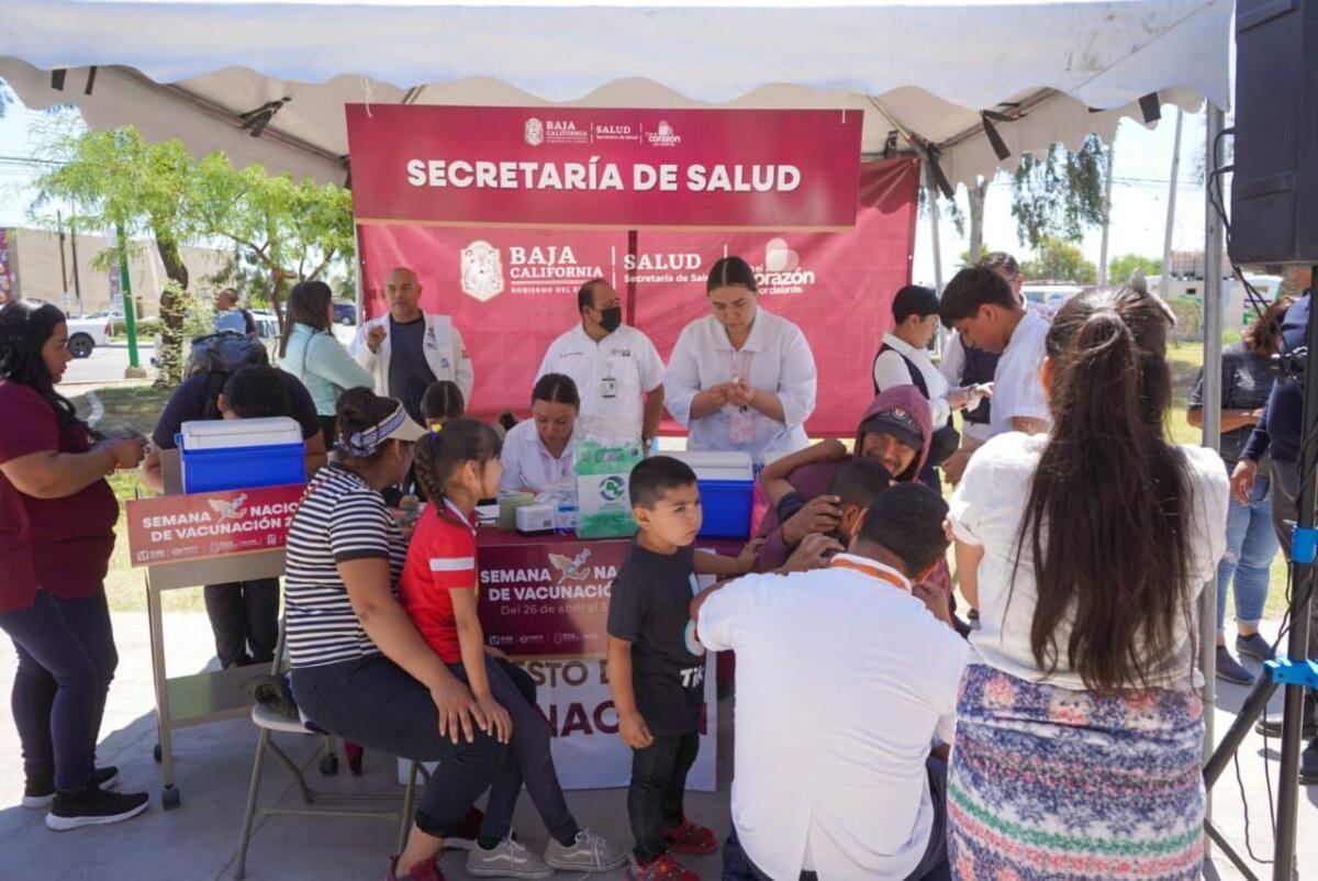LOGRAN MÁS DEL 90% DE COBERTURA DE VACUNACIÓN CONTRA EL SARAMPIÓN EN BAJA CALIFORNIA
