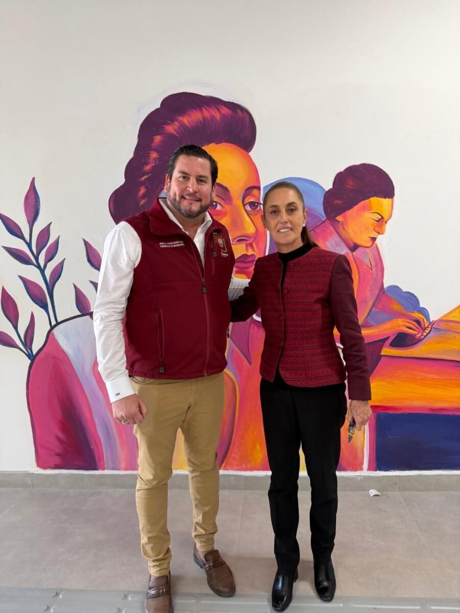 Acompaña Ismael Burgueño a la presidenta Claudia Sheinbaum a la inauguración de la primera parte del Viaducto Elevado y la Universidad Rosario Castellanos