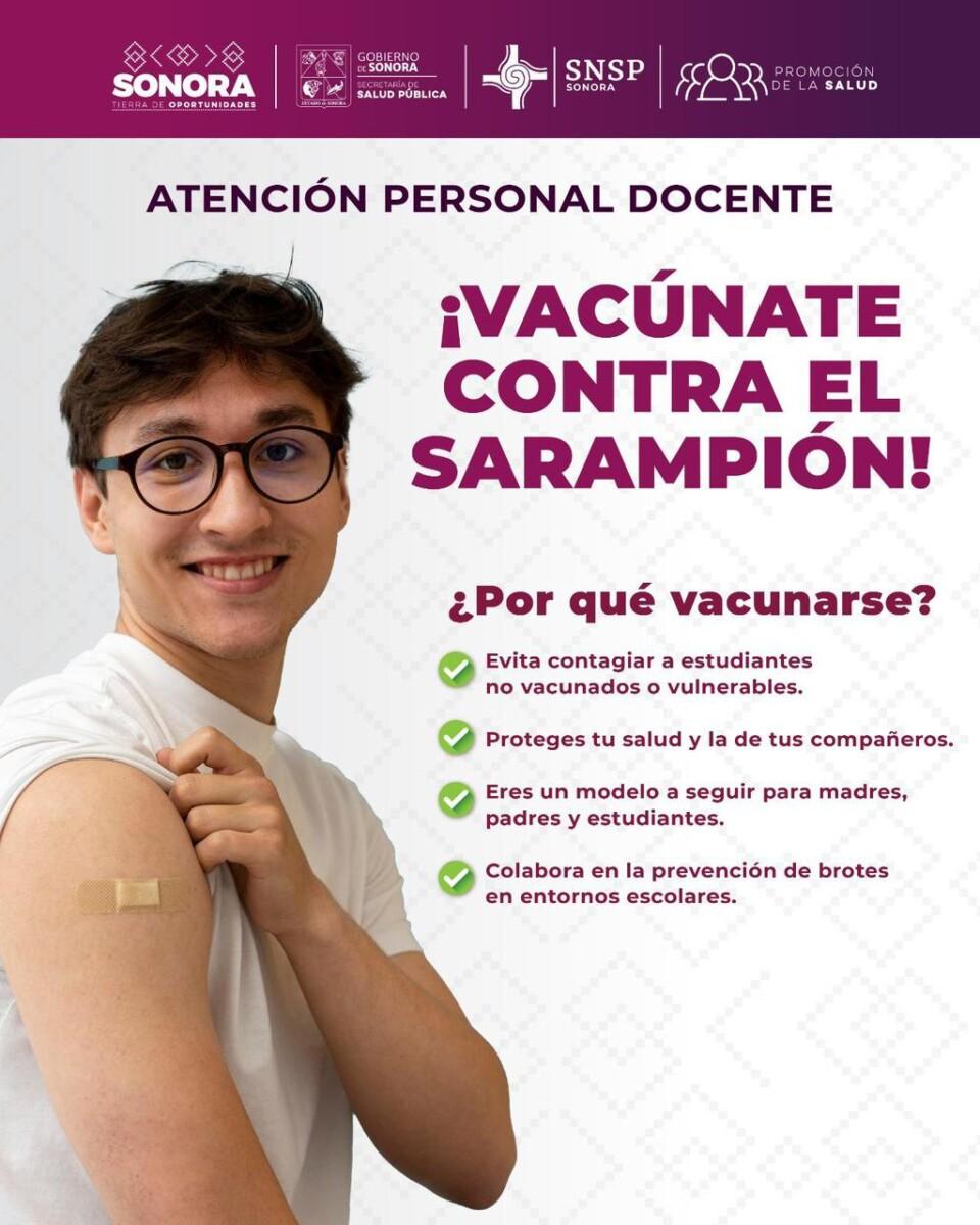 Vacuna contra el sarampión protege de por vida: Secretaría de Salud