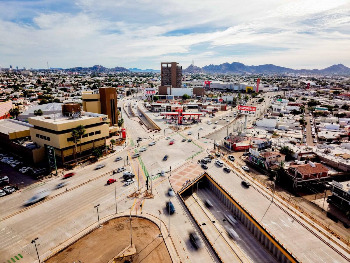 Tiene paso a desnivel del Colosio y Solidaridad tanque especial para almacenar agua de lluvia y reutilizarla en áreas verdes