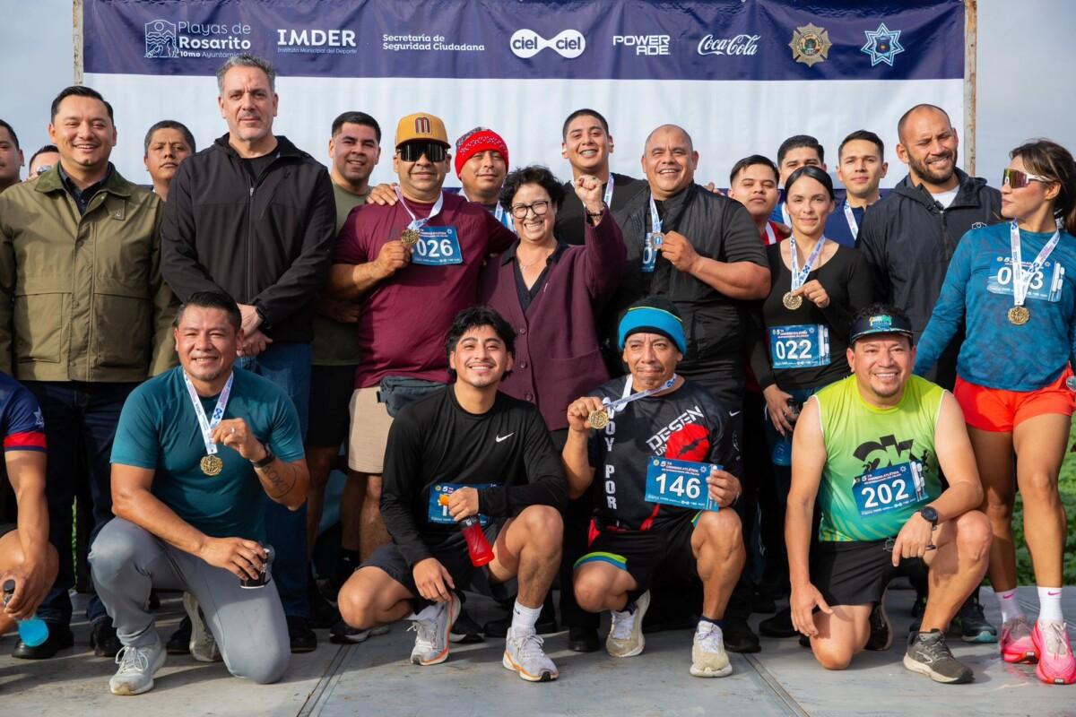 Playas de Rosarito celebra el Día Internacional del Policía con la 5ta Carrera Atlética Municipal