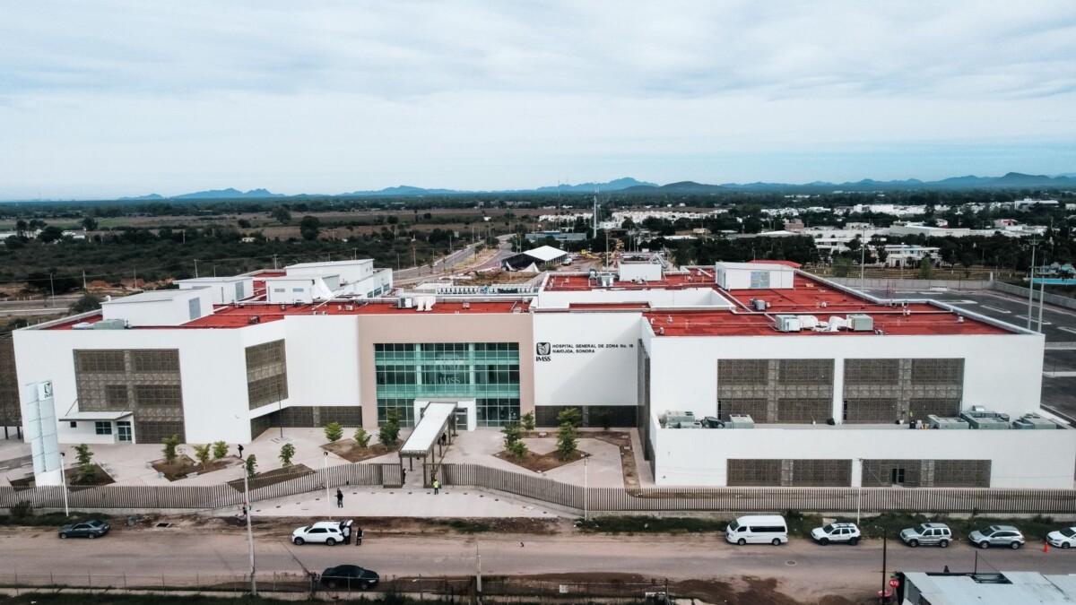 Supervisa gobernador Durazo hospital del IMSS en Navojoa con 96% de avance; beneficiará a 96 mil derechohabientes