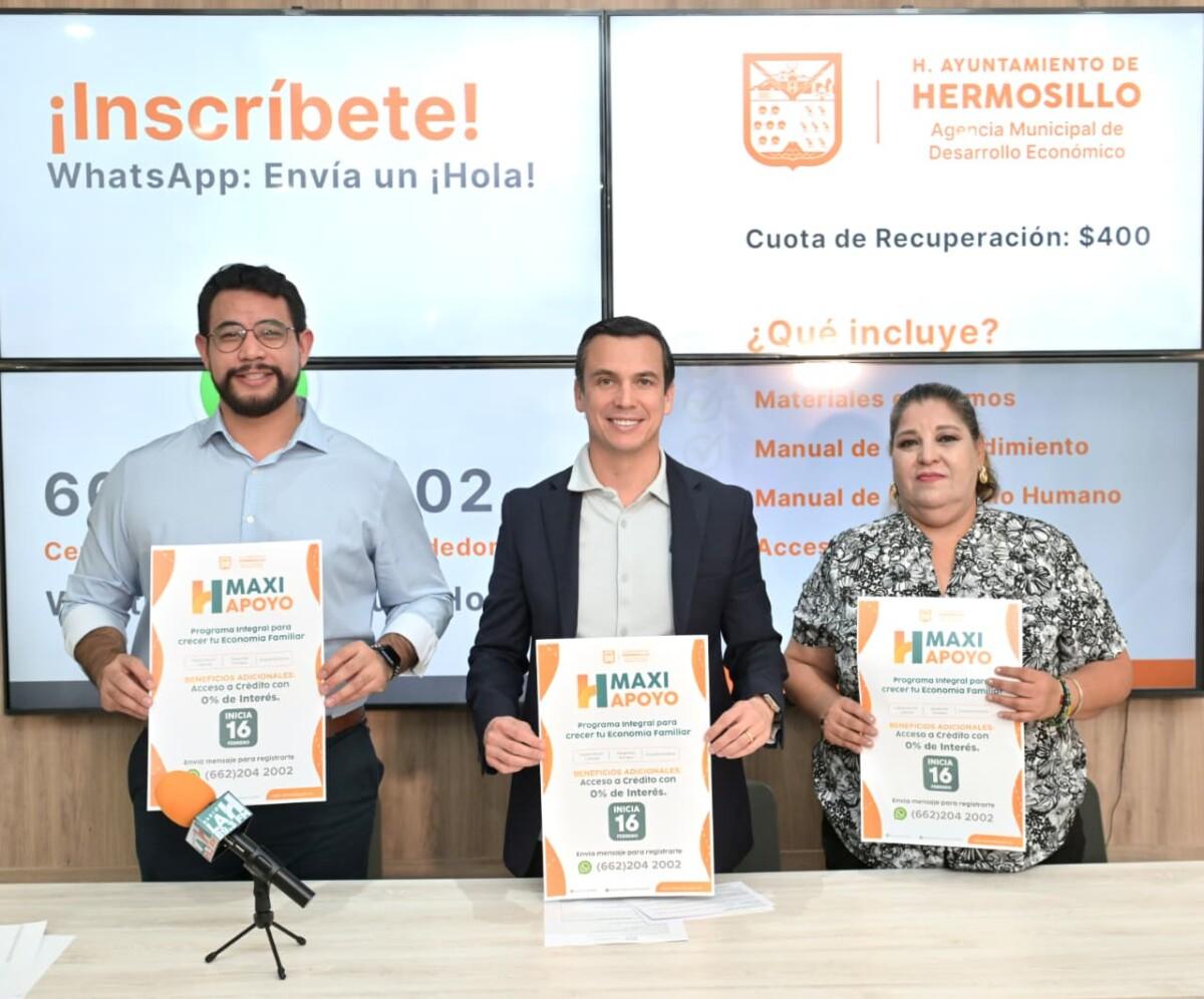 Presenta Gobierno de Hermosillo novena edición del programa Maxi Apoyo