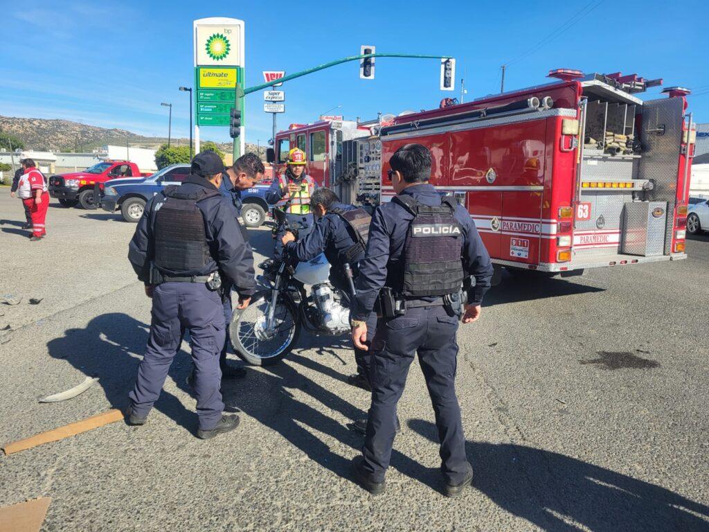 MOTOCICLISTA ATROPELLADO Y DESORIENTADO