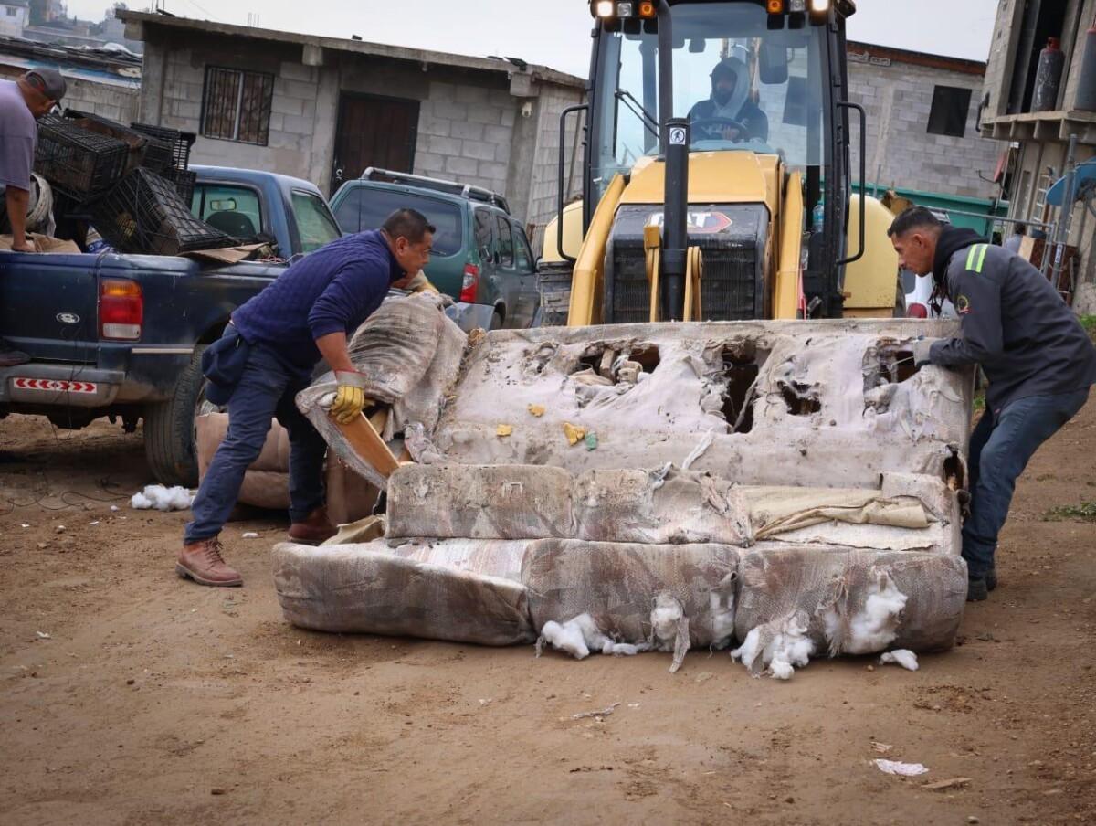 Logra Gobierno Municipal de Tijuana retiro de 27 toneladas de basura en distintas colonias