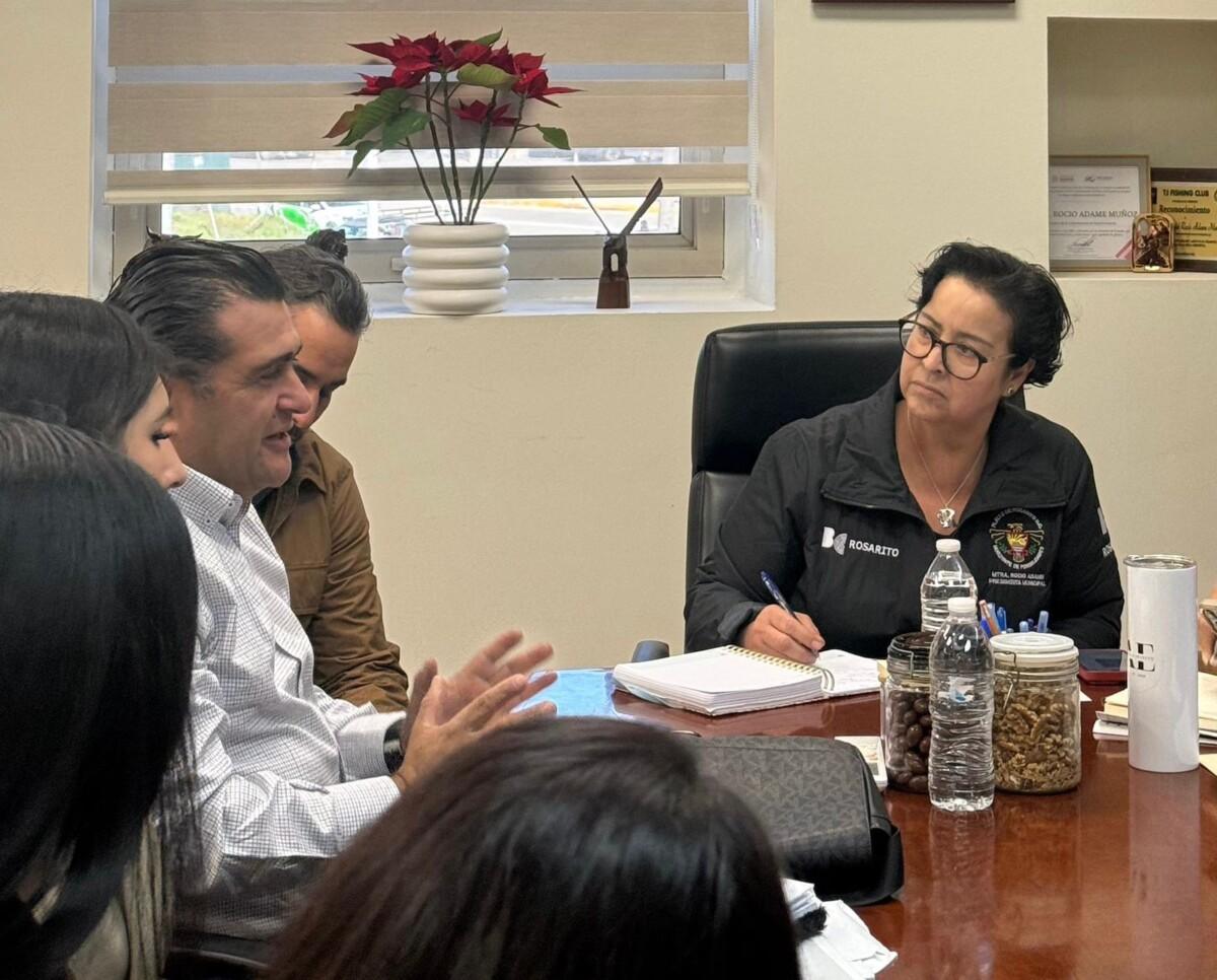 Playas de Rosarito avanza en la regularización y desarrollo urbano en coordinación con el Ejido Primo Tapia