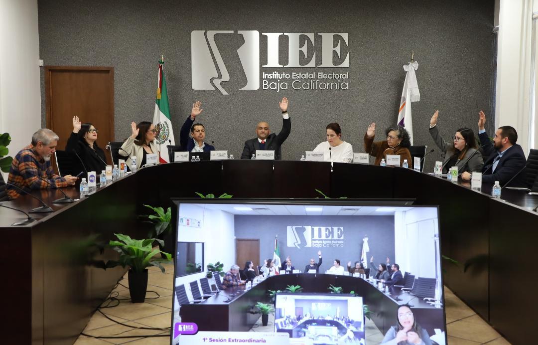CELEBRA CONSEJO GENERAL DEL IEEBC SU 1ª SESIÓN EXTRAORDINARIA