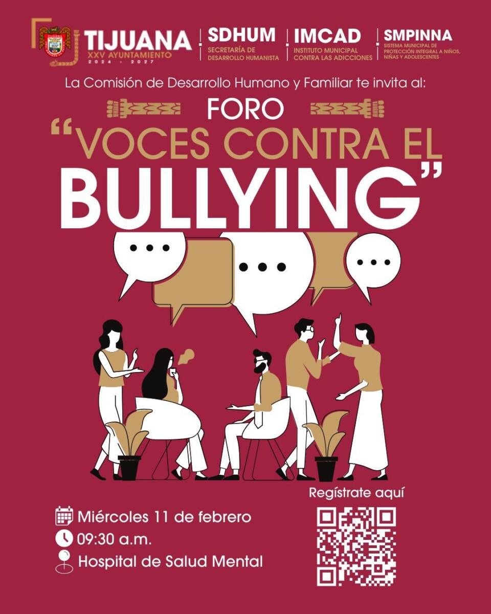 Realizará Gobierno Municipal el Foro ‘Voces contra el Bullying’