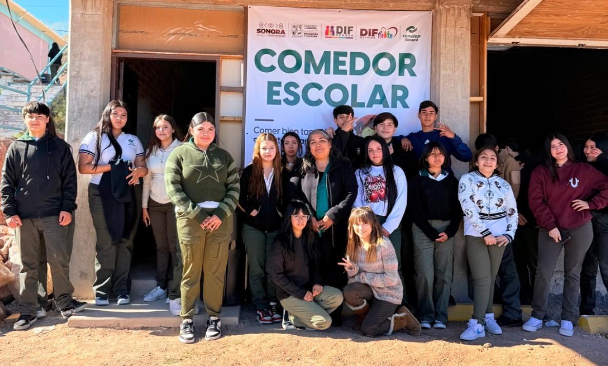 Favorece Gobierno de Sonora a estudiantes en condiciones de vulnerabilidad con nuevo comedor escolar: Conalep