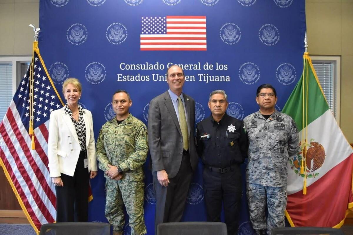 AFINAN DETALLES DE SEGURIDAD SSCBC Y CONSULADO DE EU EN TIJUANA