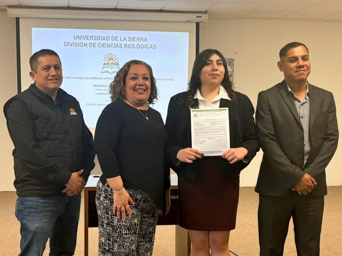 Egresada de Unisierra comprueba la presencia de compuesto clave en guamúchil para tratar la diabetes