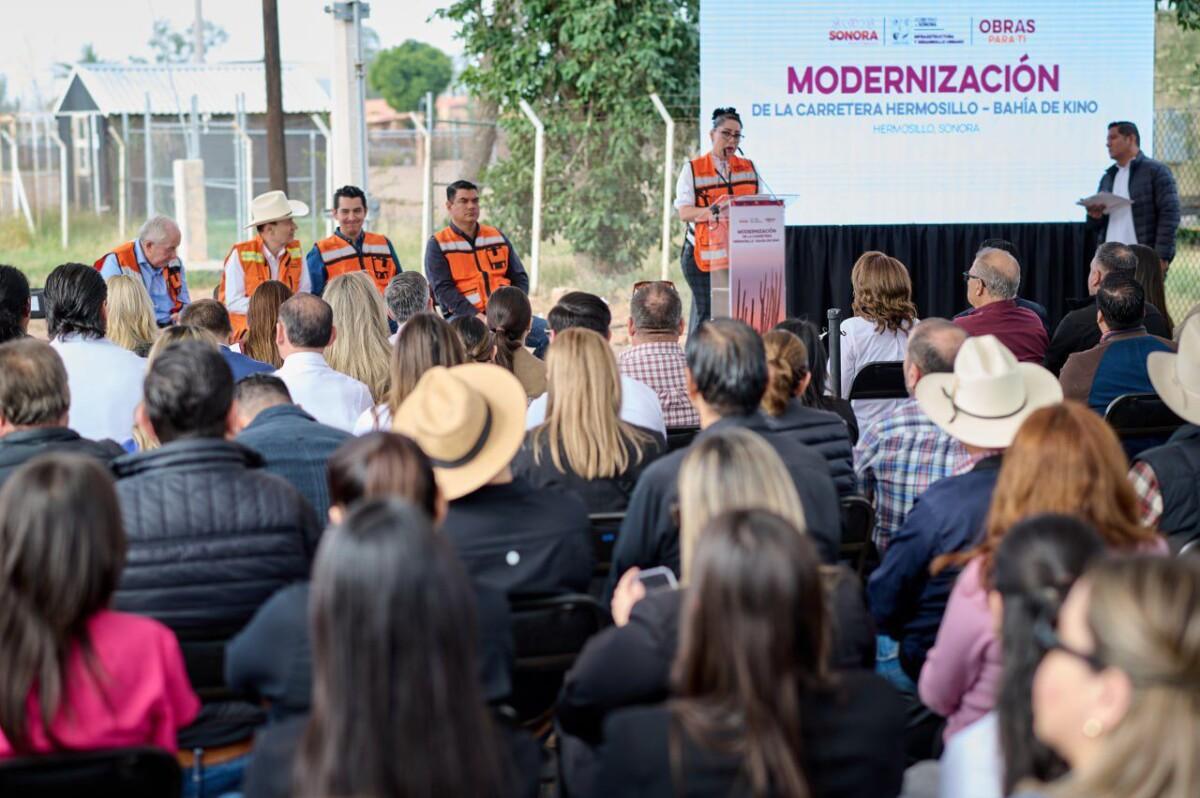 Cuatro carriles Hermosillo-Bahía de Kino es una realidad; Gobernador Durazo arranca obra de modernización