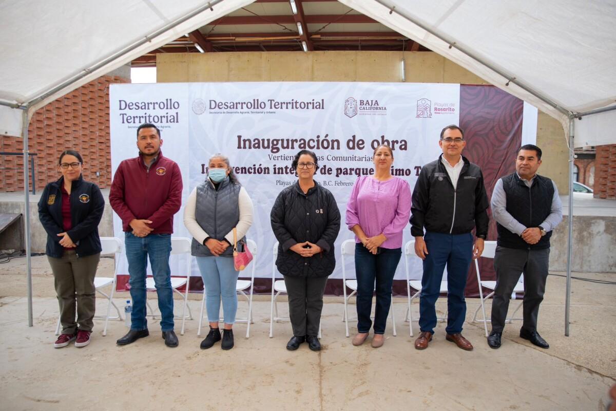 Rocío Adame encabeza la entrega del Parque José Cruz Navarro en Primo Tapia, obra comunitaria realizada en coordinación con SEDATU