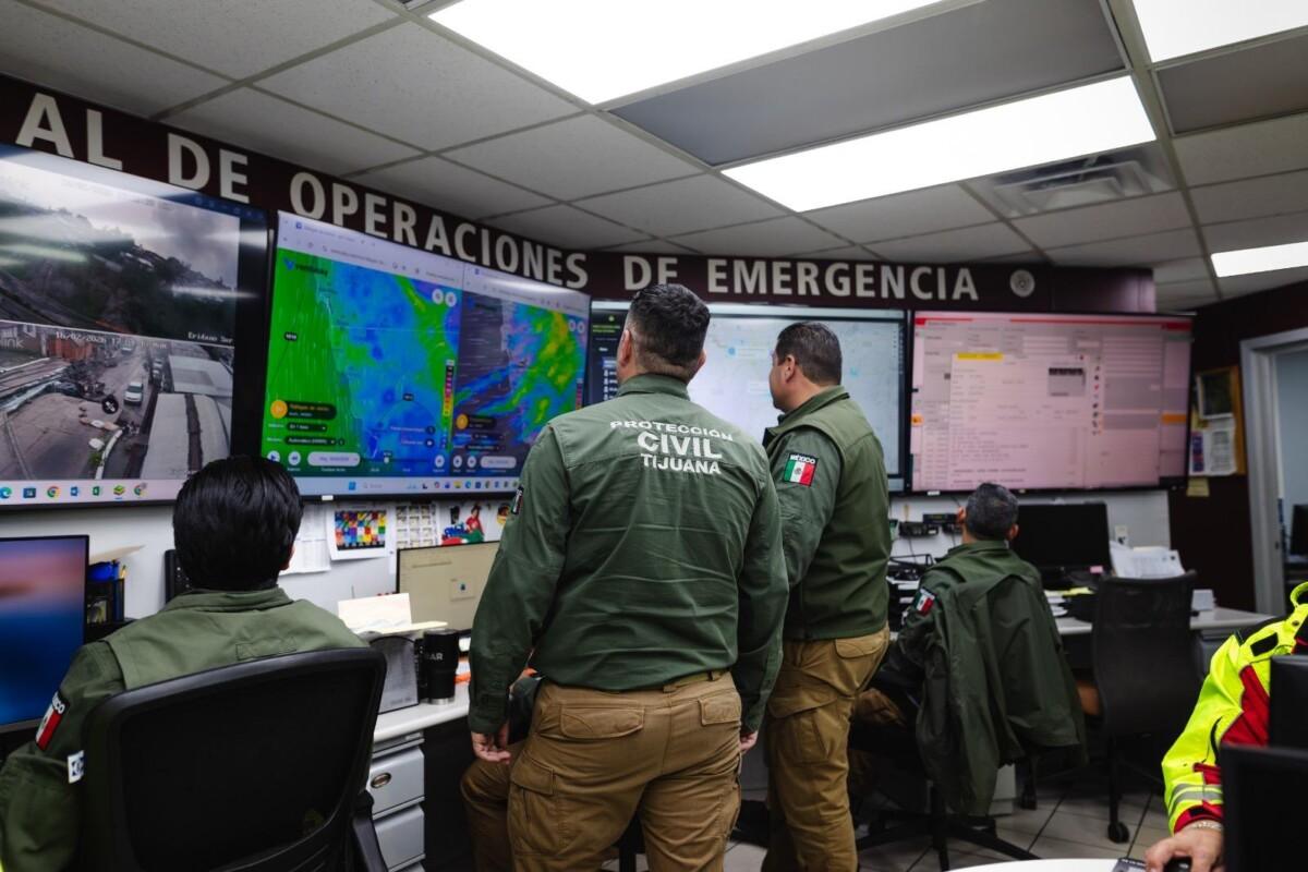 Da Gobierno Municipal de Tijuana puntual seguimiento a los incidentes ocasionados por las lluvias en la región