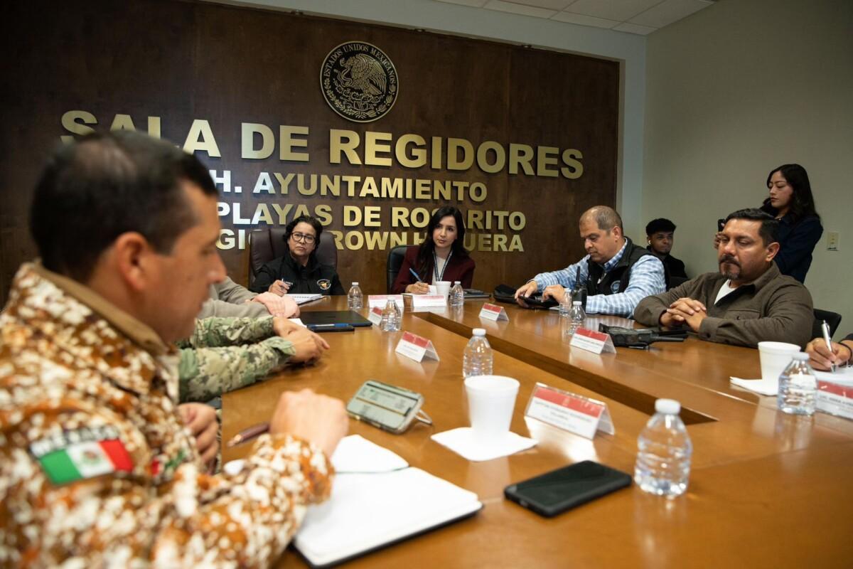 Avanza estrategia de seguridad en Playas de Rosarito con trabajo coordinado de los tres órdenes de gobierno