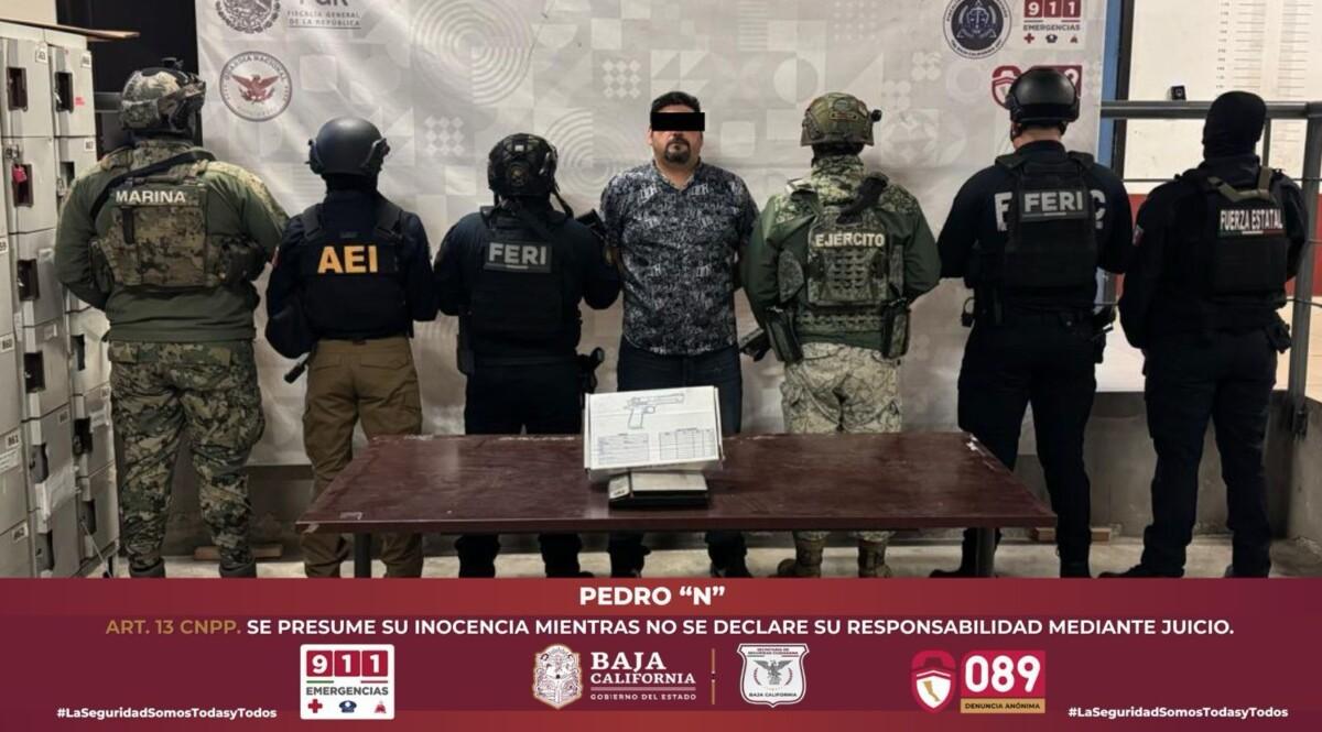 TRAS DENUNCIA FUERZA ESTATAL DETIENE A HOMBRE POR DETONACIONES DE ARMA DE FUEGO EN TECATE