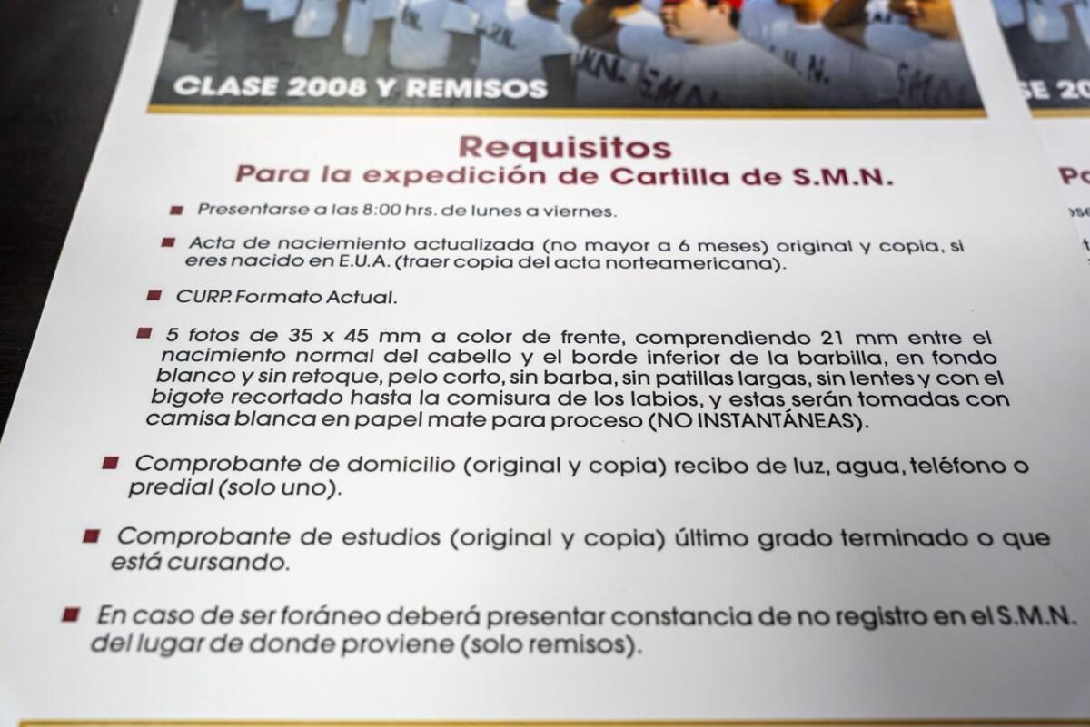 Informa Gobierno de Tijuana que continúa abierta la convocatoria para tramitar la cartilla del Servicio Militar Nacional
