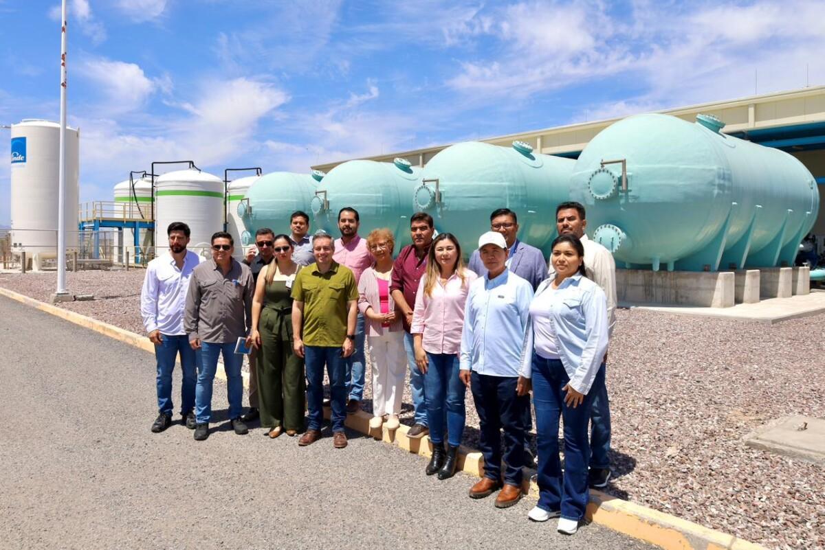Visitan la planta desaladora de agua Guaymas–Empalme