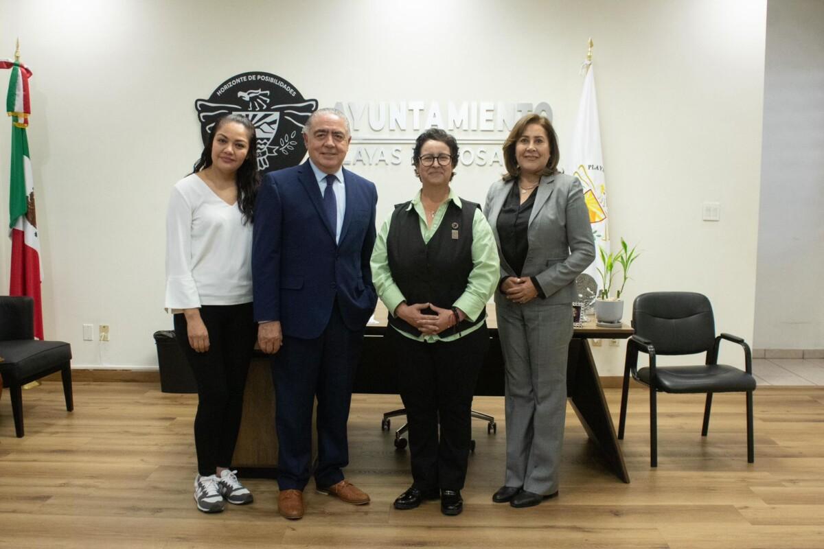 Fortalece Gobierno de Playas de Rosarito la coordinación institucional con el INE en beneficio de la ciudadanía