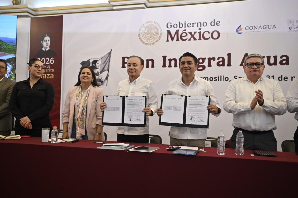 Gobierno federal invierte más de 11 mil 500 millones en obras hídricas; garantiza 15% más de agua en Hermosillo: Durazo