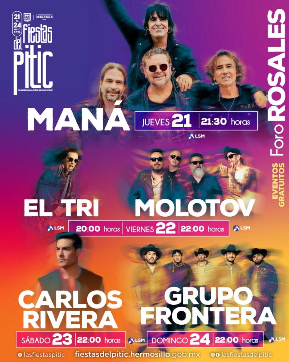 Presenta Astiazarán programa de Fiestas del Pitic 2026 “Transformación que nos une”