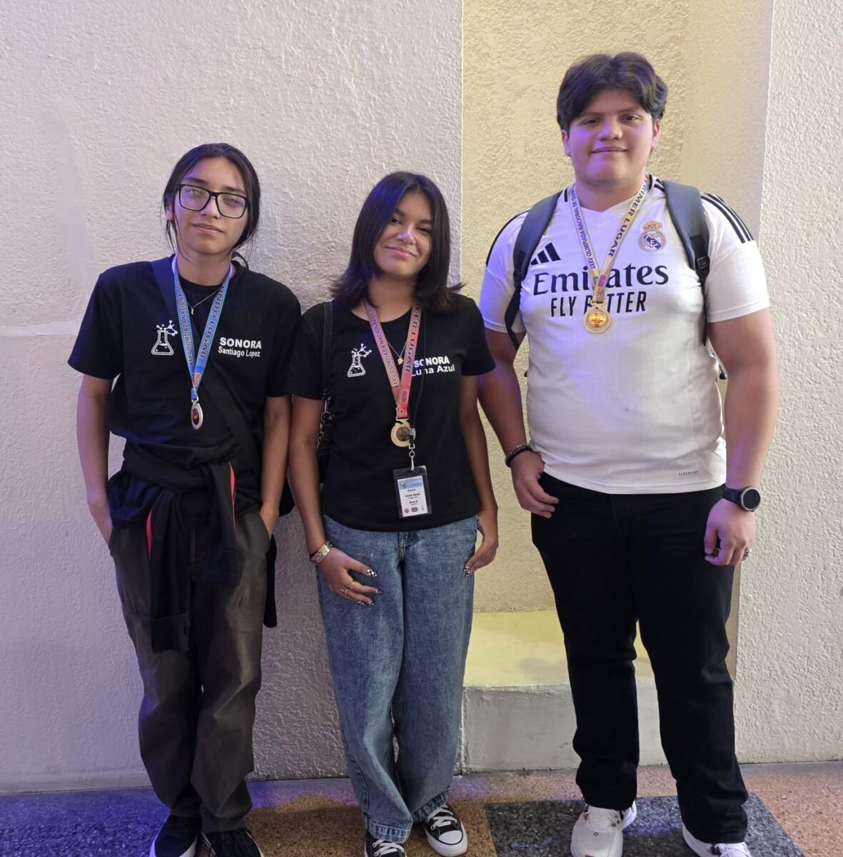 Alumnado de Cobach Sonora conquista tres medallas en la Olimpiada Nacional de Química