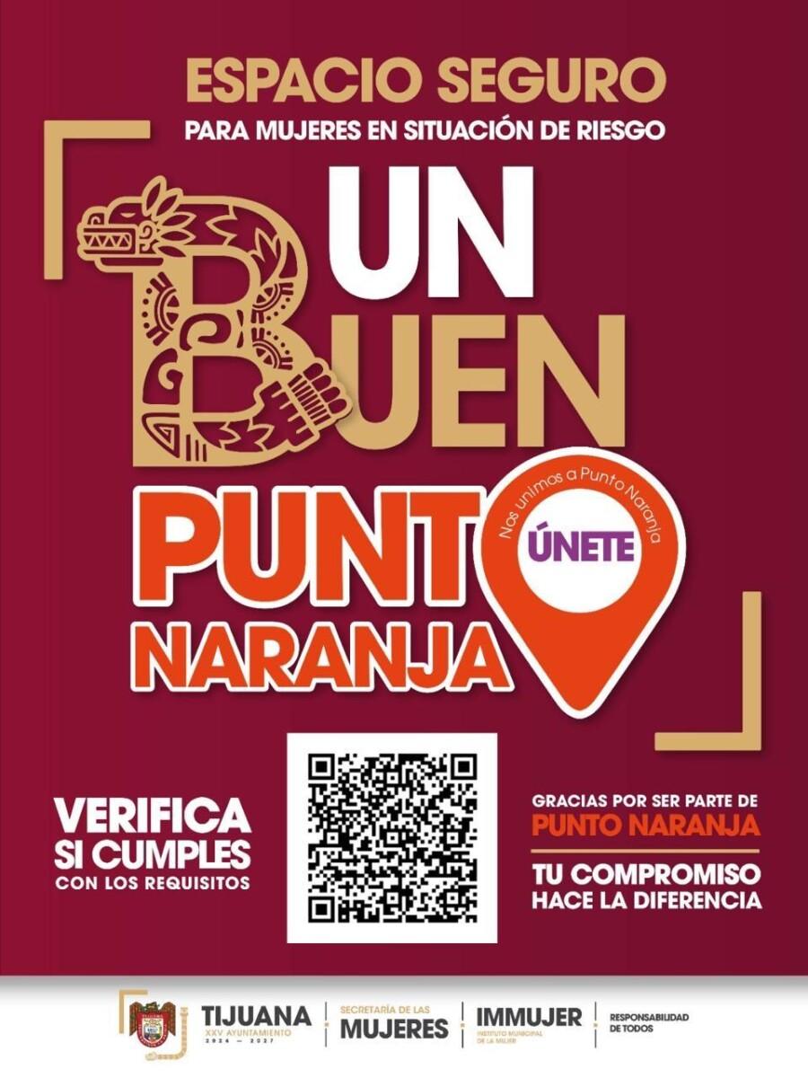 Fortalece XXV Ayuntamiento de Tijuana verificación de Puntos Naranja para garantizar espacios seguros para las mujeres