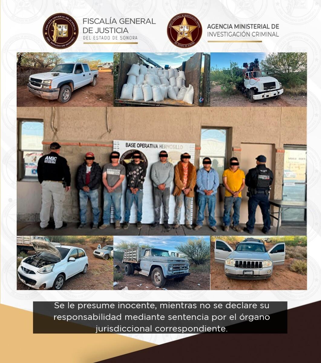 Operativo conjunto AMIC-DEFENSA-PESP captura a siete personas por robo a tren en Santa Ana