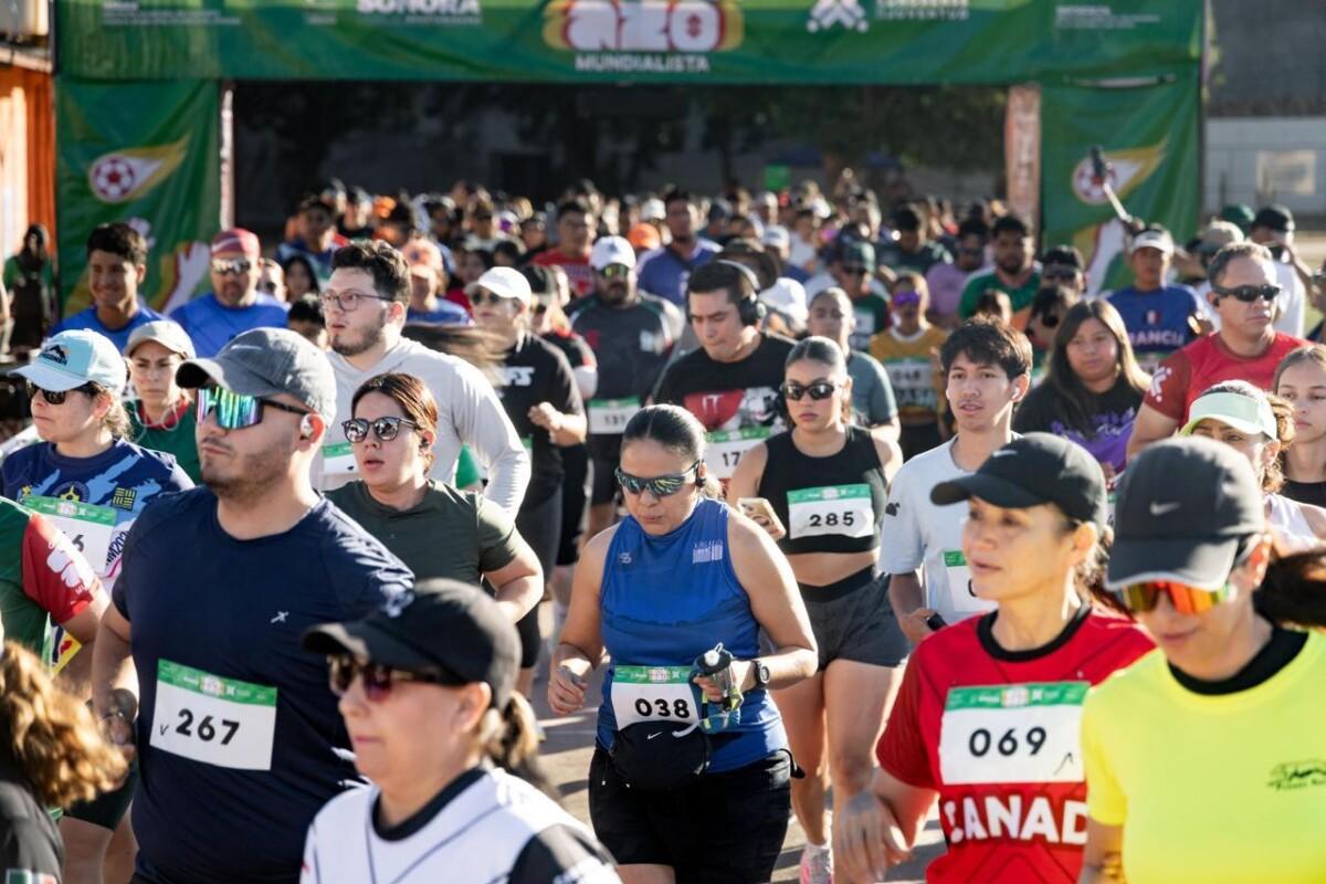 Realiza Gobierno de Sonora exitosa Carrera Mundialista Golazo en Nogales