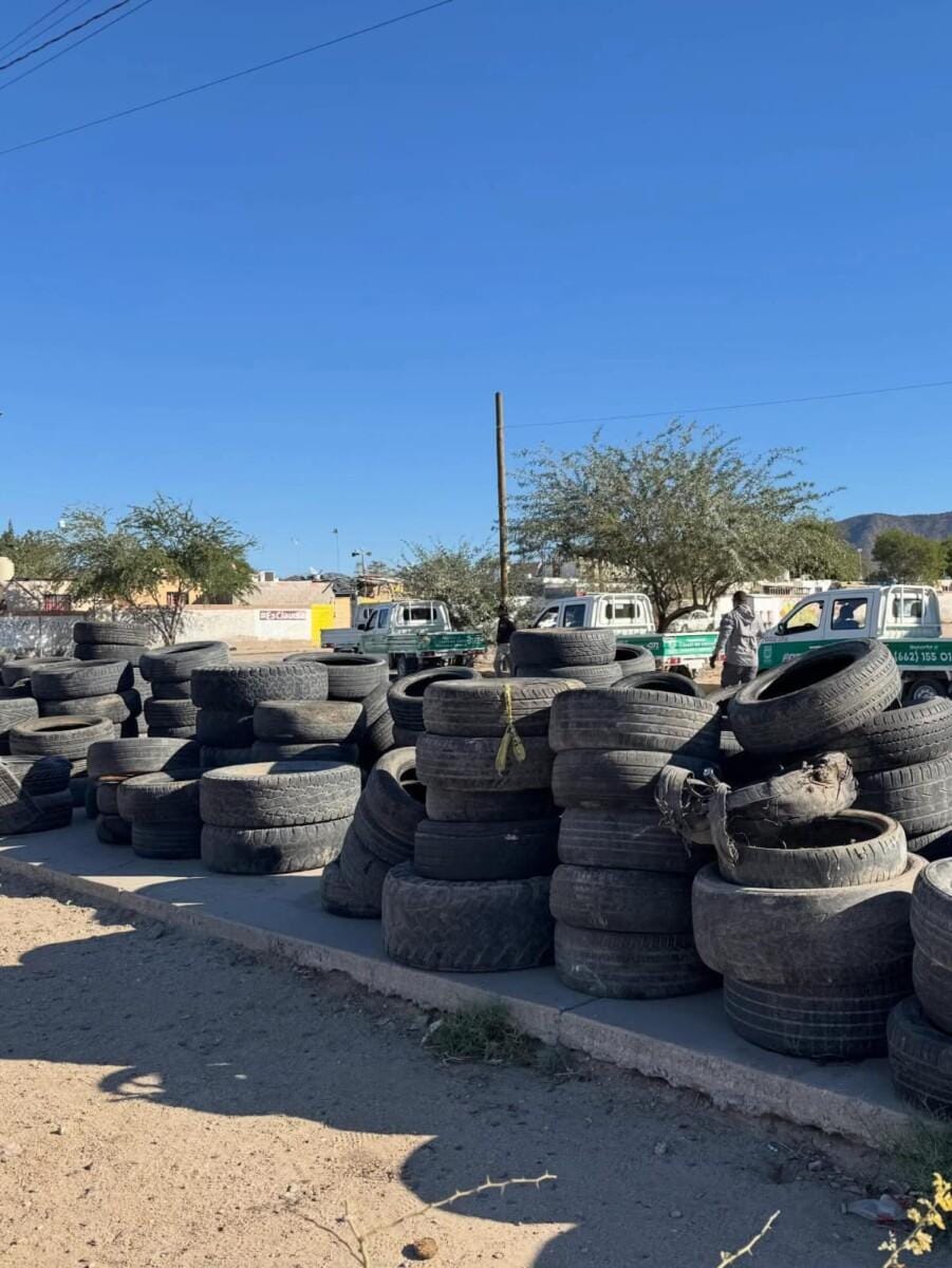 Recolecta Gobierno de Hermosillo más de 5 mil 130 llantas con el programa Llantatón por tu Salud