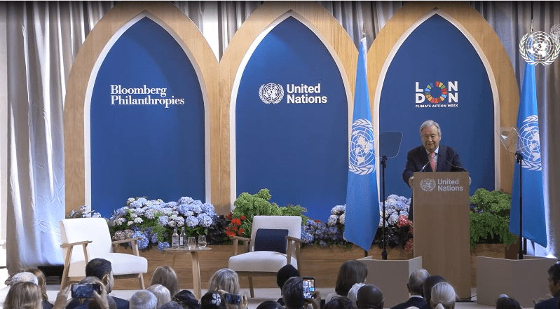 ONU advierte sobre “doble crisis” global y urge acelerar la transición energética