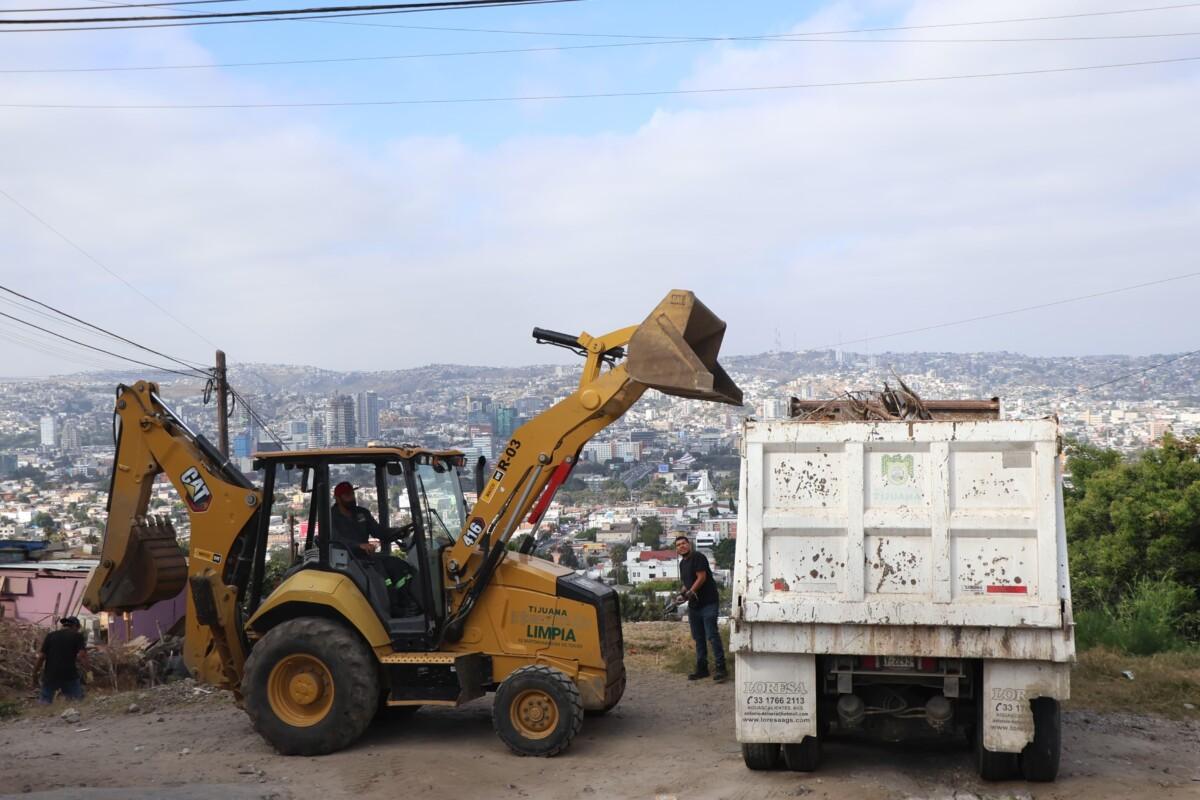 RECOLECTA GOBIERNO DE TIJUANA MÁS DE 90 TONELADAS DE BASURA PESADA CON ACCIONES DEL PROGRAMA “TIJUANA:CIUDAD LIMPIA”