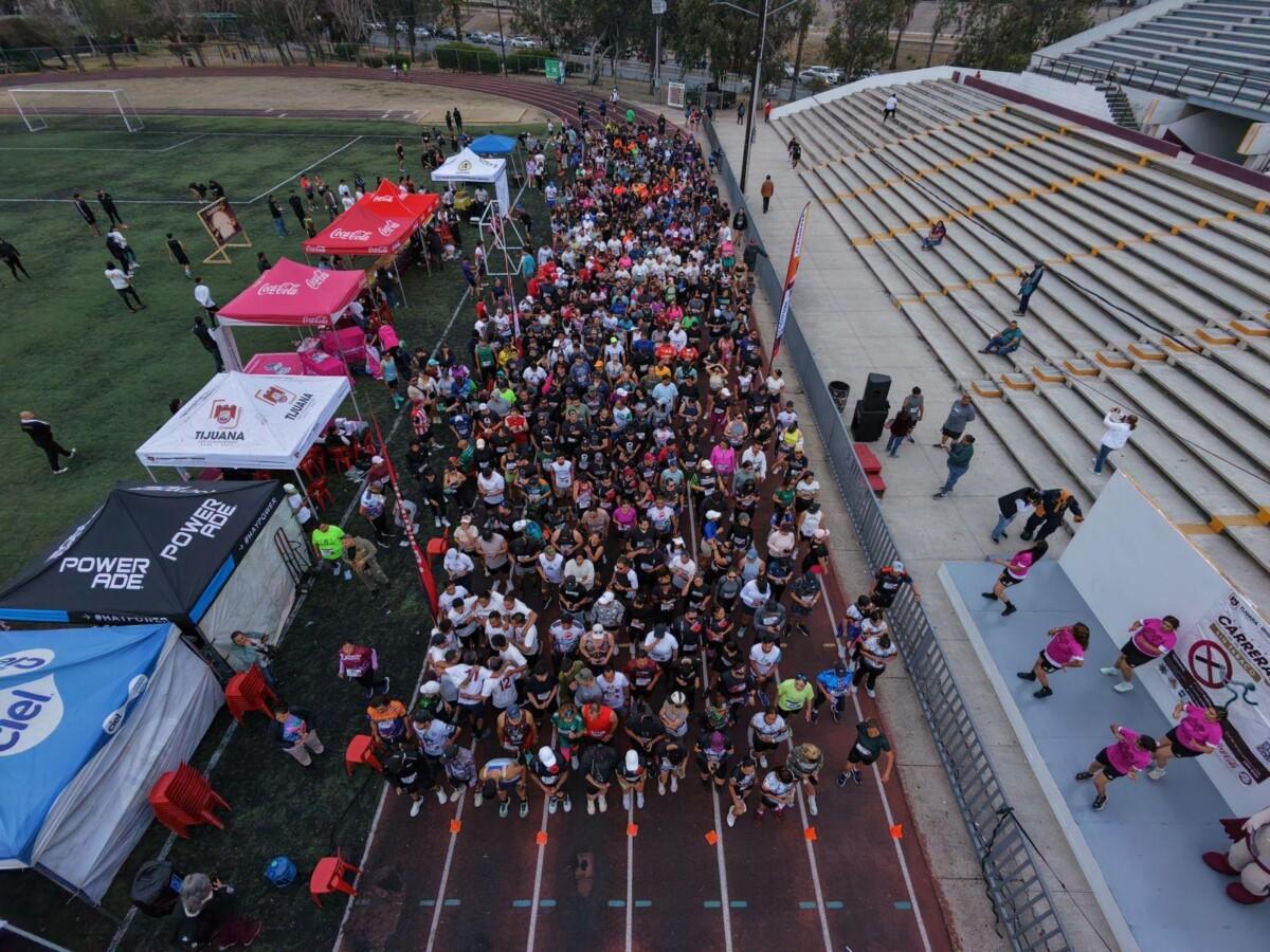 Reúne Gobierno Municipal de Tijuana a más de mil participantes en la 2da. Carrera 5K ‘Corre Sin Tabaco’