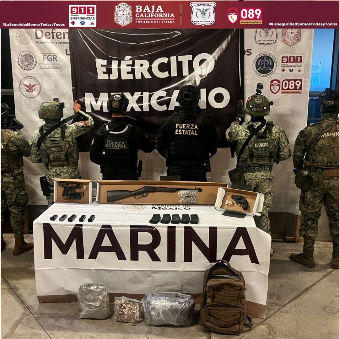 REPORTAN EL HALLAZGO DE ARMAS Y DROGA CAMINO A LAGUNA HANSON