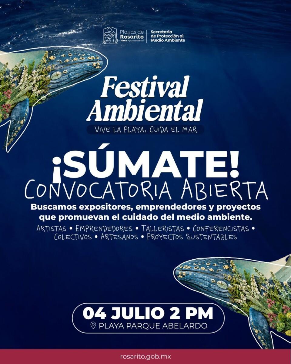Gobierno Municipal invita a artistas, emprendedores y proyectos sustentables a sumarse al Festival Ambiental “Vive la Playa, Cuida el Mar”