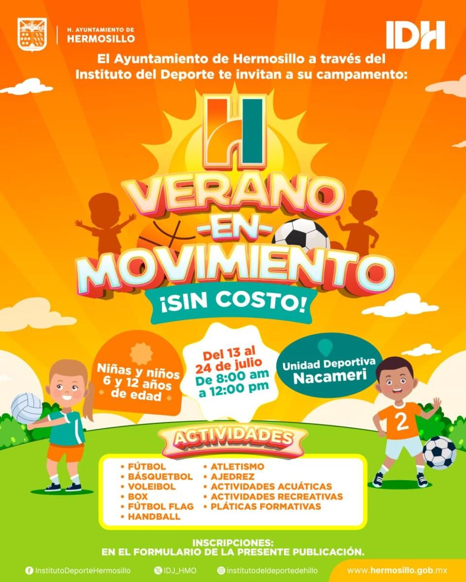 Llega el verano con deporte y diversión para niñas y niños en “Verano En Movimiento”
