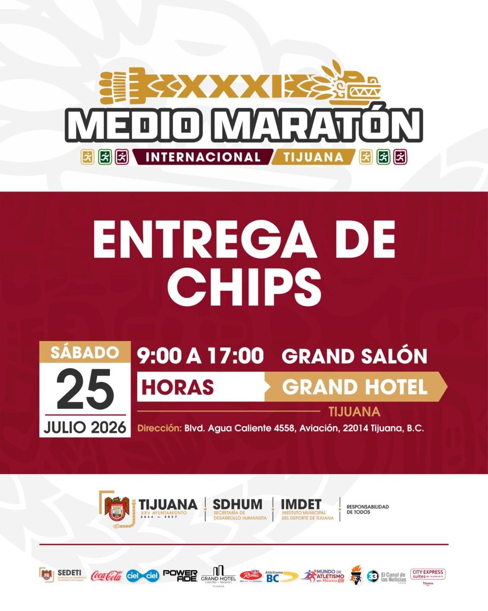 Invita Gobierno Municipal a inscribirse en el 31 Medio Maratón Internacional de Tijuana 2026