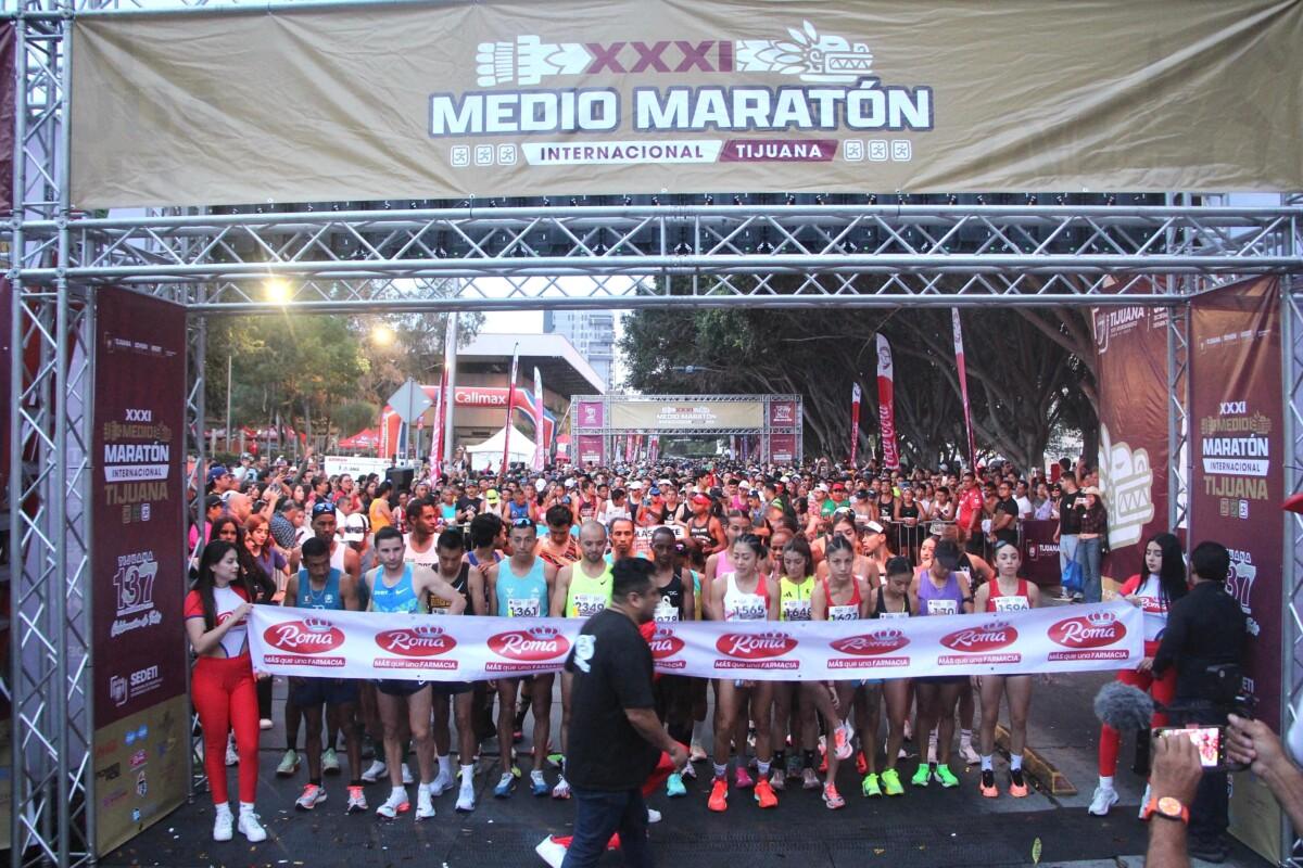 ENCABEZÓ ALCALDE ABDIEL GUTIÉRREZ XXXI MEDIO MARATÓN INTERNACIONAL TIJUANA 2026