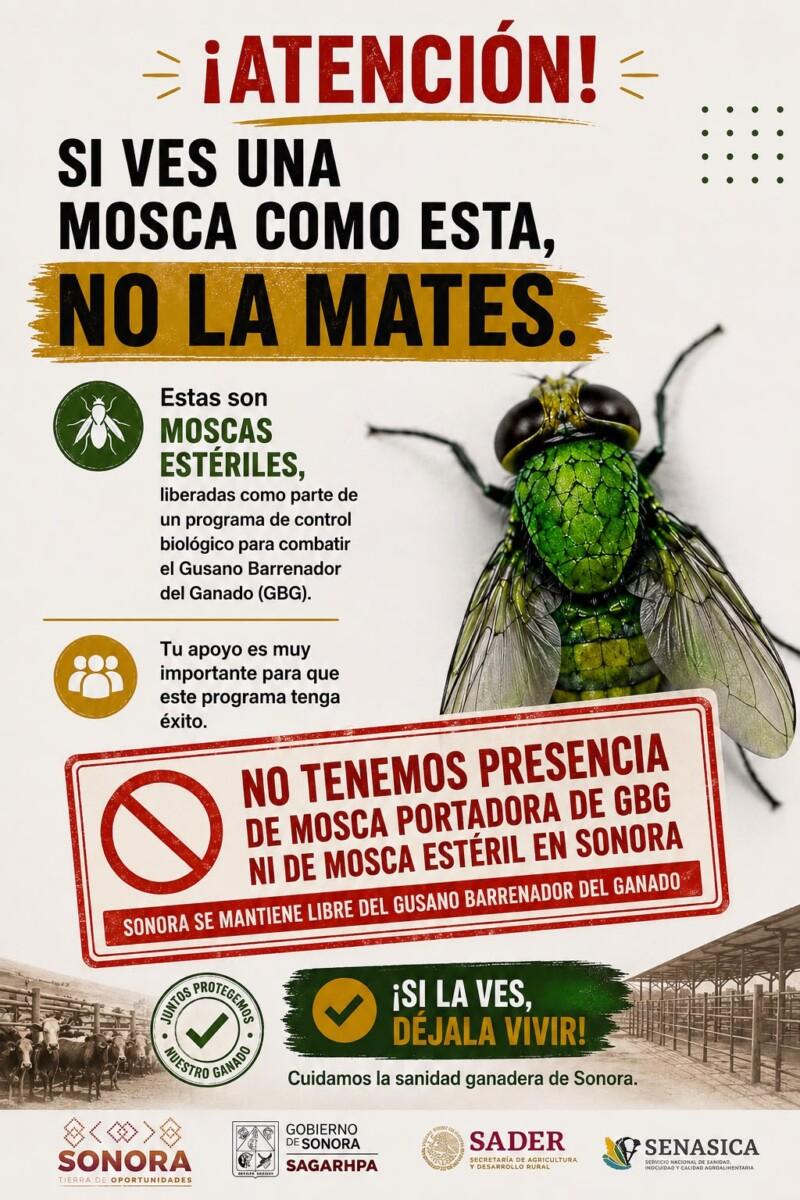 MOSCA ESTÉRIL, ¡NO LA MATES¡ COMBATE AL GUSANO BARRENADOR