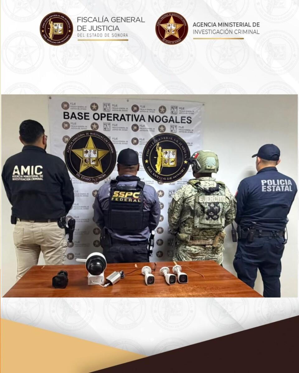 Asegura operativo conjunto seis cámaras “parásitas” en Nogales
