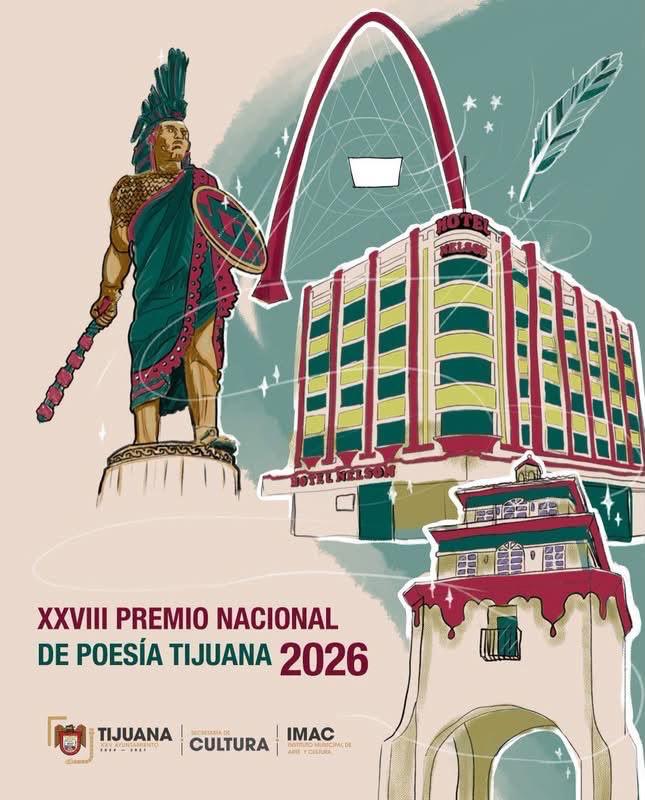 ABRE GOBIERNO MUNICIPAL CONVOCATORIA AL XXVIII PREMIO NACIONAL DE POESÍA TIJUANA 2026