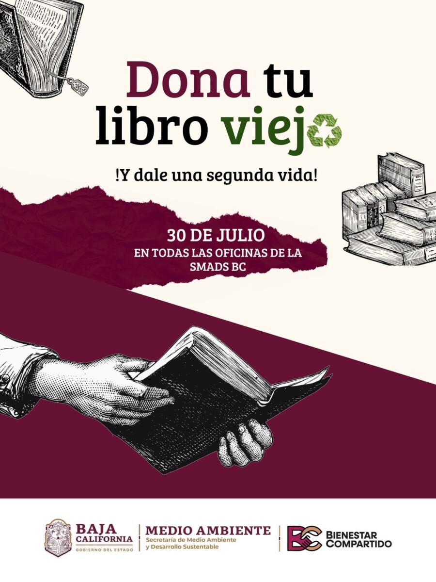 INVITA SECRETARIA DE MEDIO AMBIENTE A PARTICIPAR EN LA CAMPAÑA “DONA TU LIBRO VIEJO”