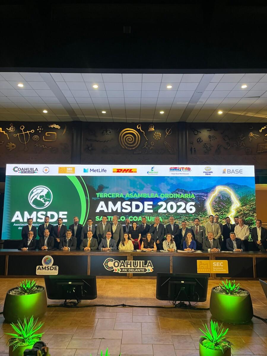 Gobierno de Sonora fortalece alianzas para impulsar inversión y desarrollo económico en Asamblea Nacional de la AMSDE