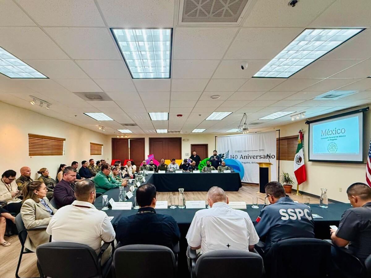 Fortalece SSP Sonora coordinación binacional para la seguridad en la frontera