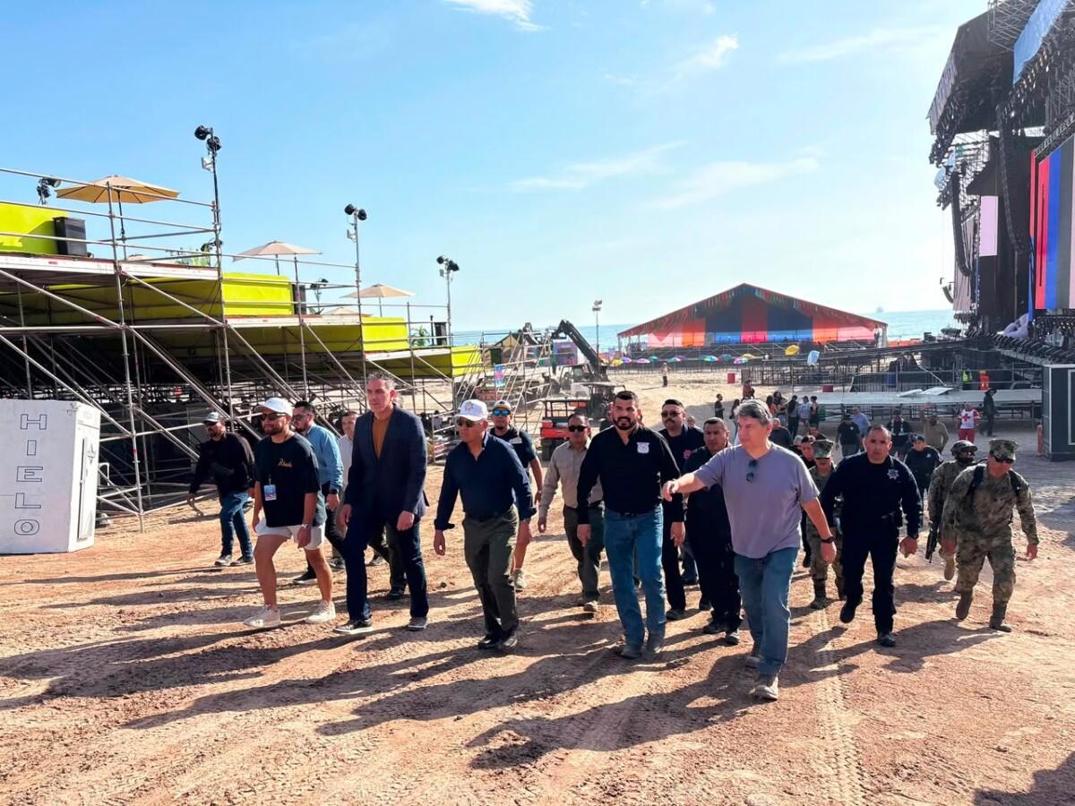 Gobierno Municipal participa en coordinación y supervisión de seguridad previo al Baja Beach Fest