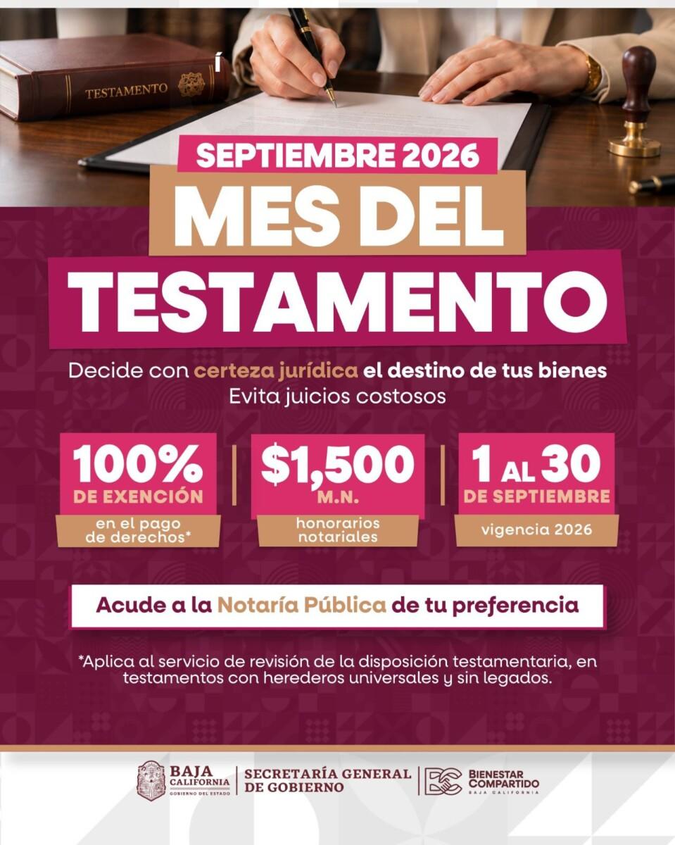 FACILITA GOBIERNO DE BAJA CALIFORNIA LA PROTECCIÓN DEL PATRIMONIO DURANTE EL MES DEL PATRIMONIO